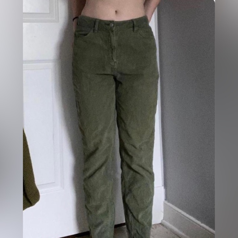 green corduroy urban outfitter pants